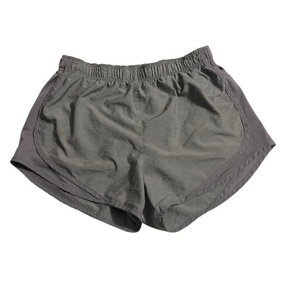 Nike Womens Athletic Shorts Medium Gray Tempo Dri Fit Lined Running Workout - Picture 1 of 12